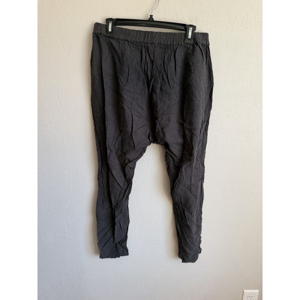 BDG Gray Linen Blend Pull On Parachute Jogger Pant Womens M Classic Flowy - Picture 5 of 6